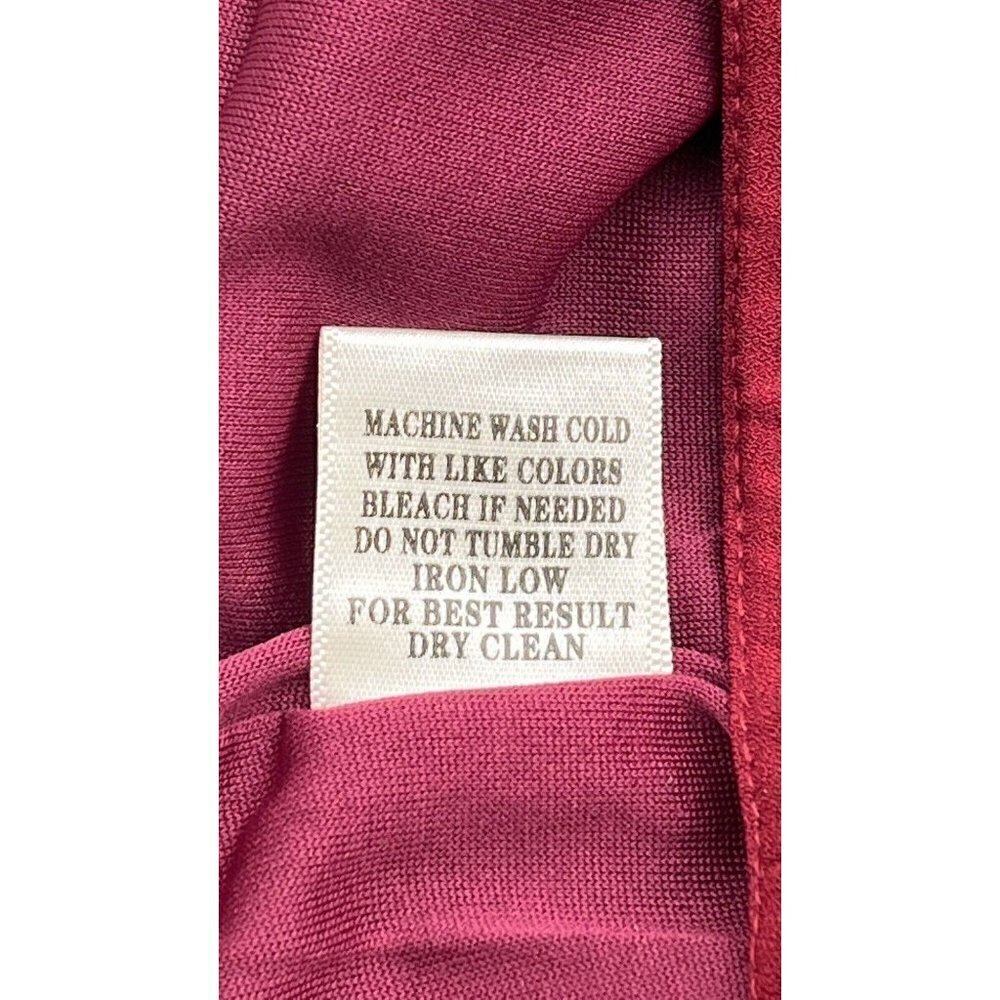 Very J By Nasty Gal Women's Burgundy Tapered Pleated Pants Size S - Picture 7 of 15